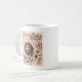 King Solomon umgeben von Tanzmädchen Kaffeetasse (Vorderseite Links)