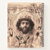 King Solomon umgeben von Tanzmädchen Notizblock (Rückseite)