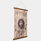 King Solomon umgeben von Tanzmädchen Wandteppich Mit Holzrahmen (Gewinkelt)