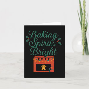 King Spirits Bright Christmas Oven Graphic Karte