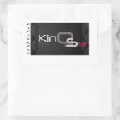 King Star Rechteckiger Aufkleber (Tasche)