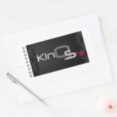 King Star Rechteckiger Aufkleber (Umschlag)