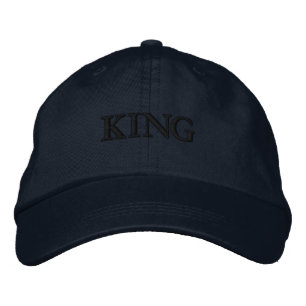 KING Stickmützen Hübsche Schirmmütze KING Text Bestickte Baseballkappe