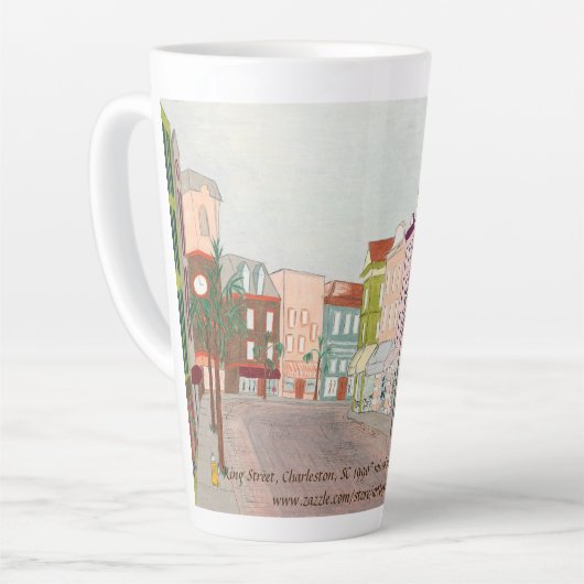 "King Street, Charleston, SC 1990" letzte Tasse (Linke Ecke)