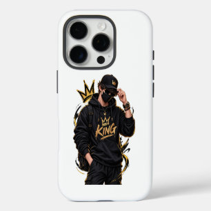 King Streetwear-Handyhülle – Design mit kühner Kro iPhone 16 Pro Hülle