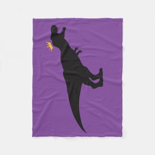 King T-Rex Fleecedecke (Vorderseite)