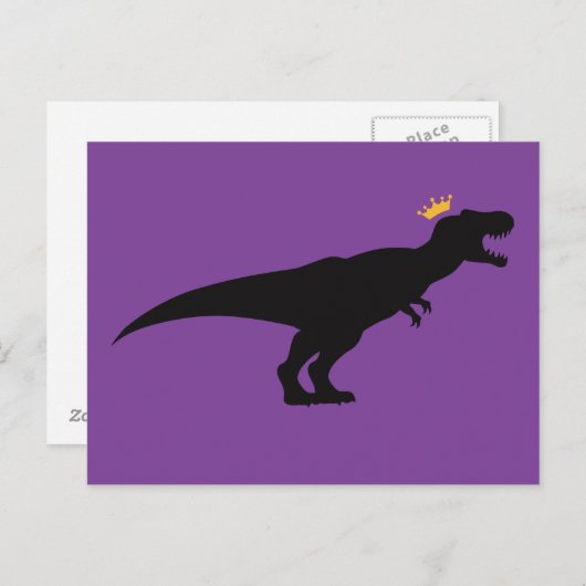 King T-Rex Postkarte (Vorne/Hinten)