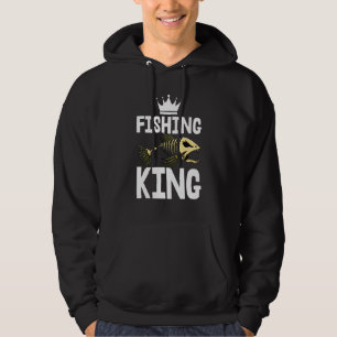 King T-Shirt Skeleton Fischknochen T-Shirts Sharp