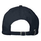 KING Text Cool Visor Red Hat Text Color - Violet Bestickte Baseballkappe (Rückseite)