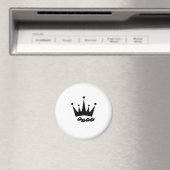 KING Text Crown Image Size Standard, 2¼ Zoll Magnet (In Situ (Geschirrspüler))