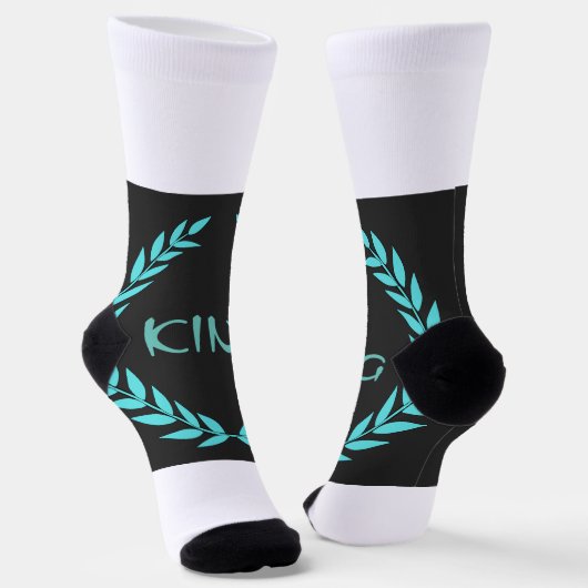 KING Text Ferse um mit Ihrem geschäftigen Leben Sc Socken (Gewinkelt)