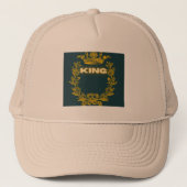 KING Text Foto Trucker HAT Kappen (Vorderseite)