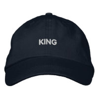 KING Text täglich tragen Cotton Navy Color-Hut Boy