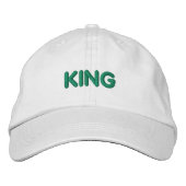 KING-Textname - Visor Bestickte Baseballkappe (Vorderseite)