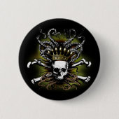 King Tintenfisch Skull Button (Vorderseite)