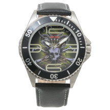 King Tintenfisch Skull Carpe Diem Watch