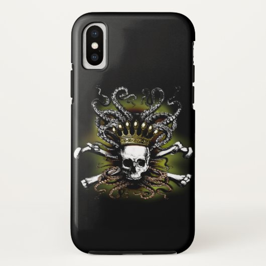 King Tintenfisch Skull Case-Mate iPhone Hülle (Rückseite)