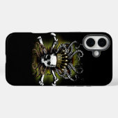 King Tintenfisch Skull Case-Mate iPhone Hülle (Rückseite (Horizontal))