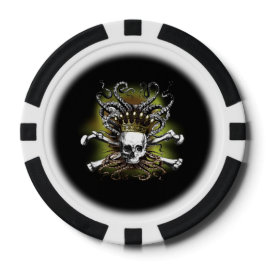 King Tintenfisch Skull Poker Chips