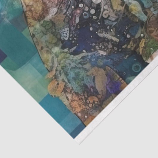 King Triton Mermaid Merman Collage Decoupage Seidenpapier (Ausschnitt)