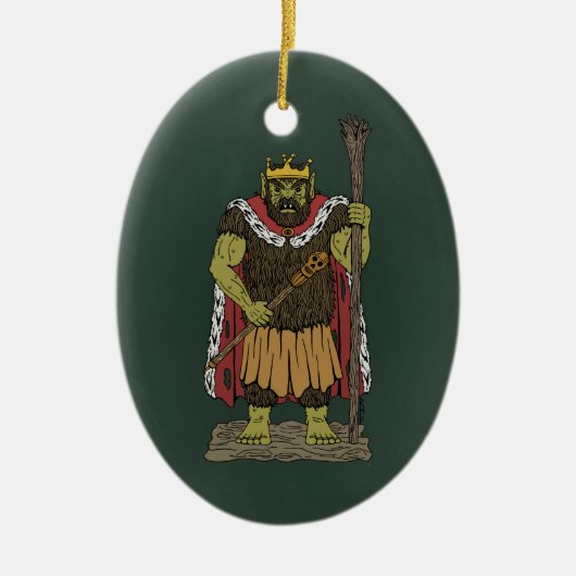 King Troll Keramik Ornament (Vorne)