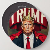 King Trump für Maga Button (Vorne & Hinten)