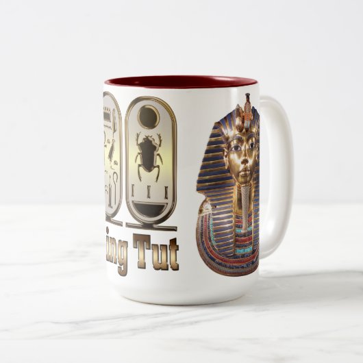 King Tut 15oz Kaffee Tasse (VorderseiteRechts)