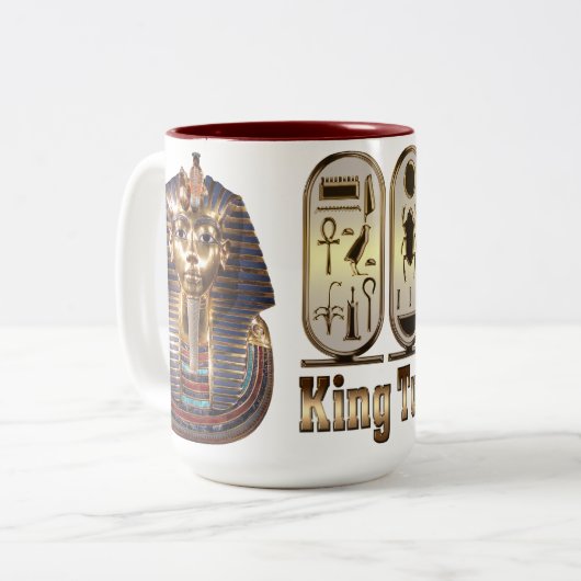 King Tut 15oz Kaffee Tasse (Vorderseite Links)