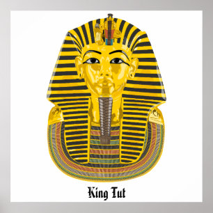 King Tut, ägyptische Grabillustrierung Poster