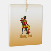 King Tut auf seinem Thron Keramikornament (Rechts)