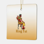 King Tut auf seinem Thron Keramikornament (Links)