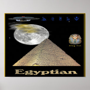 King tut digital art poster