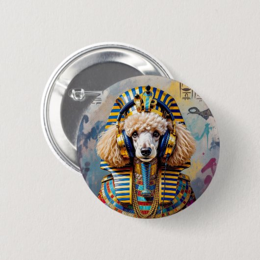 KING TUT-FRENCH POODLE BUTTON (Vorne & Hinten)