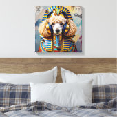 KING TUT-FRENCH POODLE LEINWANDDRUCK (Insitu (Schlafzimmer))