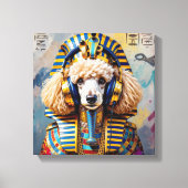 KING TUT-FRENCH POODLE LEINWANDDRUCK (Vorderseite)