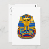 King Tut Mask Postkarte (Vorne/Hinten)