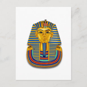 King Tut Mask Postkarte
