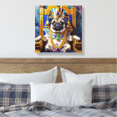 KING TUT-MOPS LEINWANDDRUCK (Insitu (Schlafzimmer))