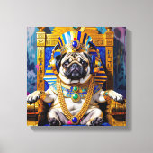 KING TUT-MOPS LEINWANDDRUCK (Vorderseite)