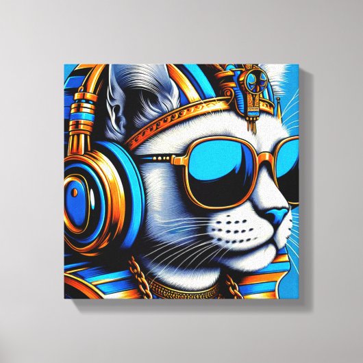 KING TUT PERSISCHER KATZE COOL 2 LEINWANDDRUCK (Vorderseite)
