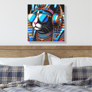 KING TUT PERSISCHER KATZE COOL 4 LEINWANDDRUCK