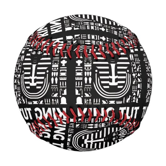 King tut pharaoh egyptian Hieroglyphe Alphabet Baseball (Vorderseite)