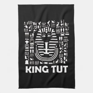King tut pharaoh egyptian Hieroglyphe Alphabet Geschirrtuch
