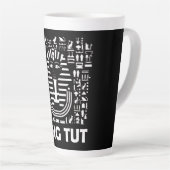 King tut pharaoh egyptian Hieroglyphe Alphabet Milchtasse (Rechte Ecke)