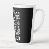 King tut pharaoh egyptian Hieroglyphe Alphabet Milchtasse (Rechts)