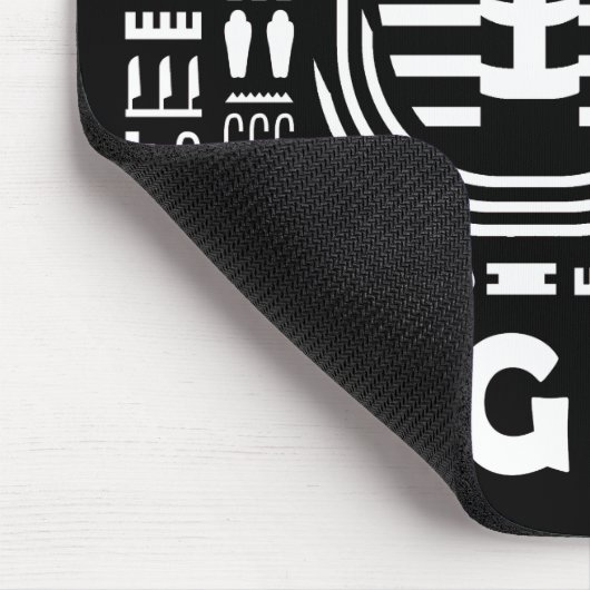 King tut pharaoh egyptian Hieroglyphe Alphabet Mousepad (Ecke)