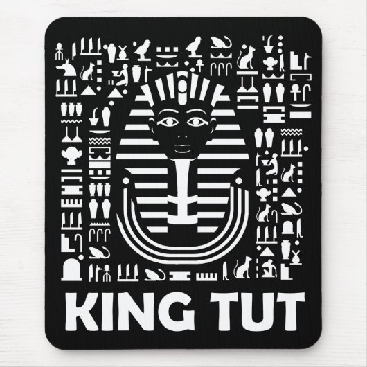 King tut pharaoh egyptian Hieroglyphe Alphabet Mousepad (Vorne)