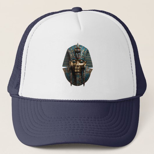 “King Tut Pharaoh Mask hat | Ancient Egyptian Truckerkappe (Vorderseite)