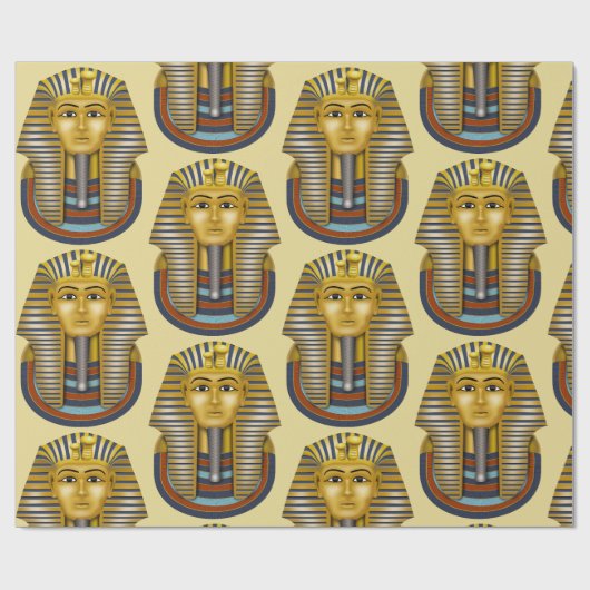 King Tut Pharaoh Pattern Geschenkpapier (Flach)