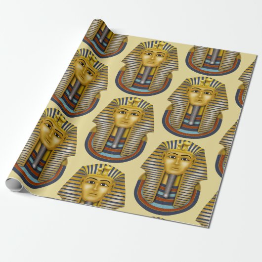 King Tut Pharaoh Pattern Geschenkpapier (Ungerollt)